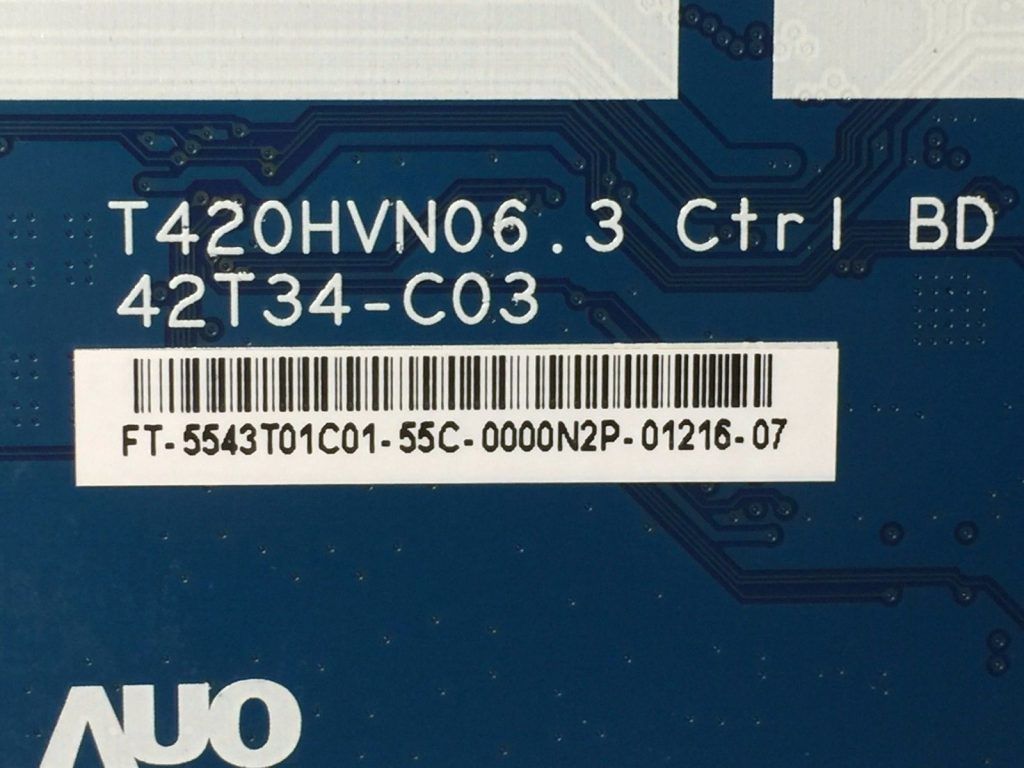 Vizio D43C1 TCon Board T420HVN06.3 42T34C03 ELECTRONICA BENEDICTO