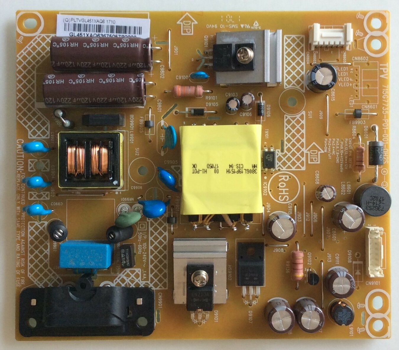 Kit Di Componenti Elettronici Kit Riparazione Alimentatore Philips 715G7735 - P01 - 003 - 002S - Componenti Di Ricambio Aspirapolvere Senza Sacco Philips Kit Di Componenti Elettronici Kit Riparazione Alimentatore Philips 715G7735 - P01 - 003 - 002S - Componenti Di Ricambio Aspirapolvere Senza Sacco Philips