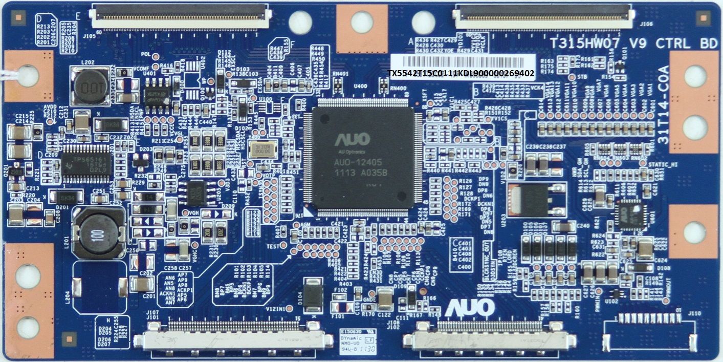 Carte T-Con T315HW07 V9 CTRL BD 31T14-C0A Pour Téléviseur LG 37LV5500 - Occasion Fonctionnelle