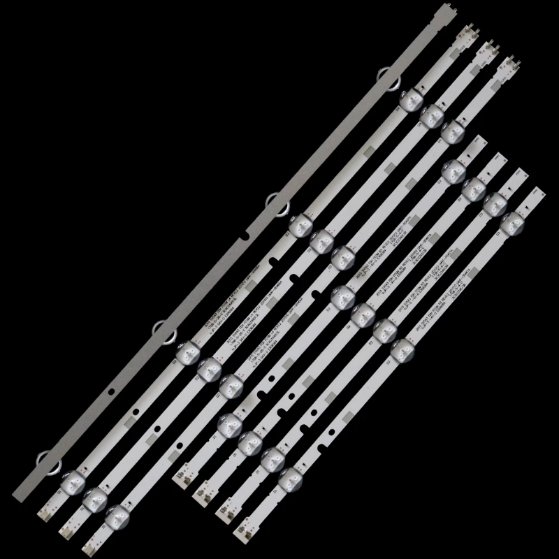 TV LED Backlight Strips Replacement For Samsung UN43J5200AF & Other 43" Models - Full Set Of 8 Strips (BN96-38878A)