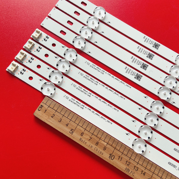 8 strisce LED per televisori LG 49 pollici (49UF6400, 49UF6407 8 strisce LED per televisori LG 49 pollici (49UF6400, 49UF6407